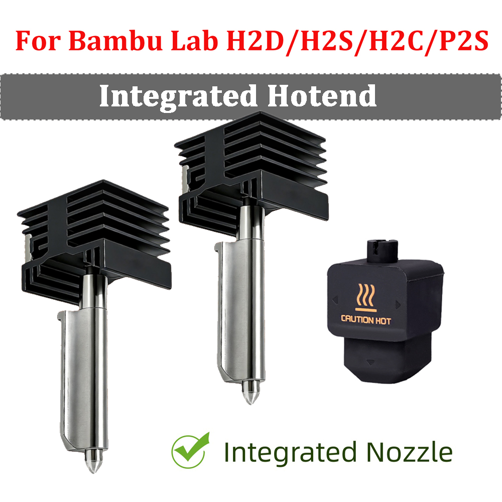 Nozzle 0.4Mm Hardened - New Integrated Hotend For Bambu Lab