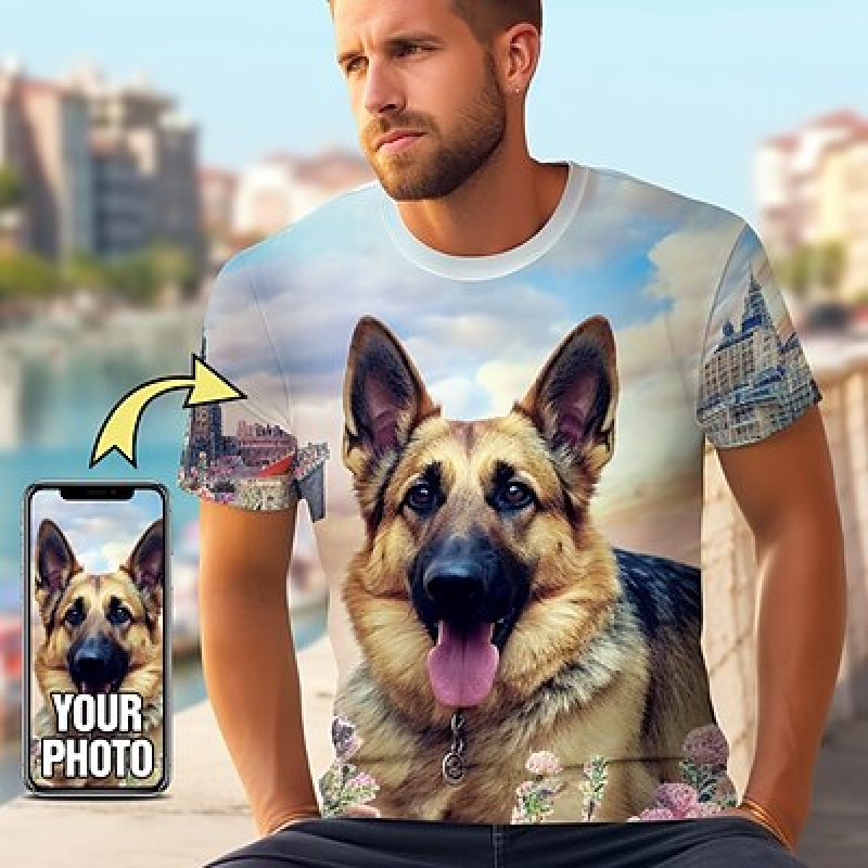 3D Printing Foto - Custom Pet T Shirt for Men
