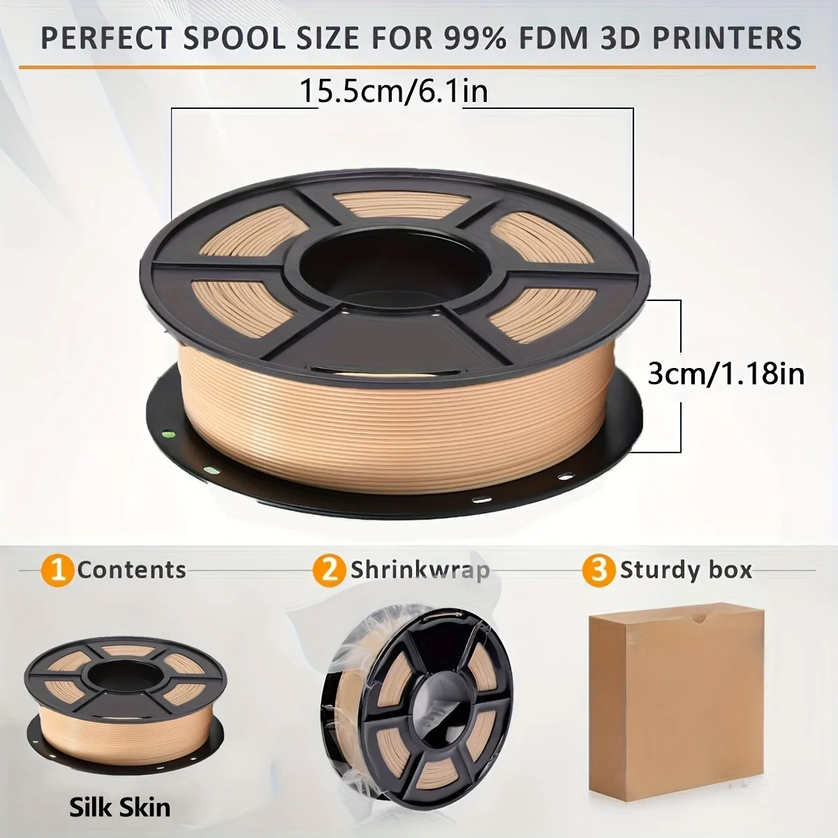 Skin Color PLA Filament 1.75Mm - 3D Printing Fdm 评论和价格