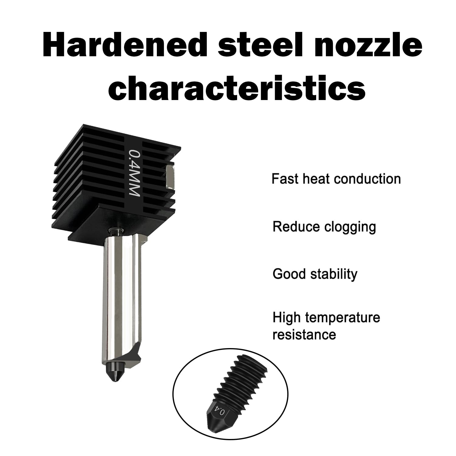 4 Pack A1 Mini/A1 Hotend Print - Nozzle 0.4Mm Hardened 评论和价格