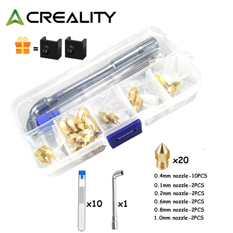 CREALITY 20 Pcs MK8 Brass Nozz - 3D Printing Creality 评论和价格