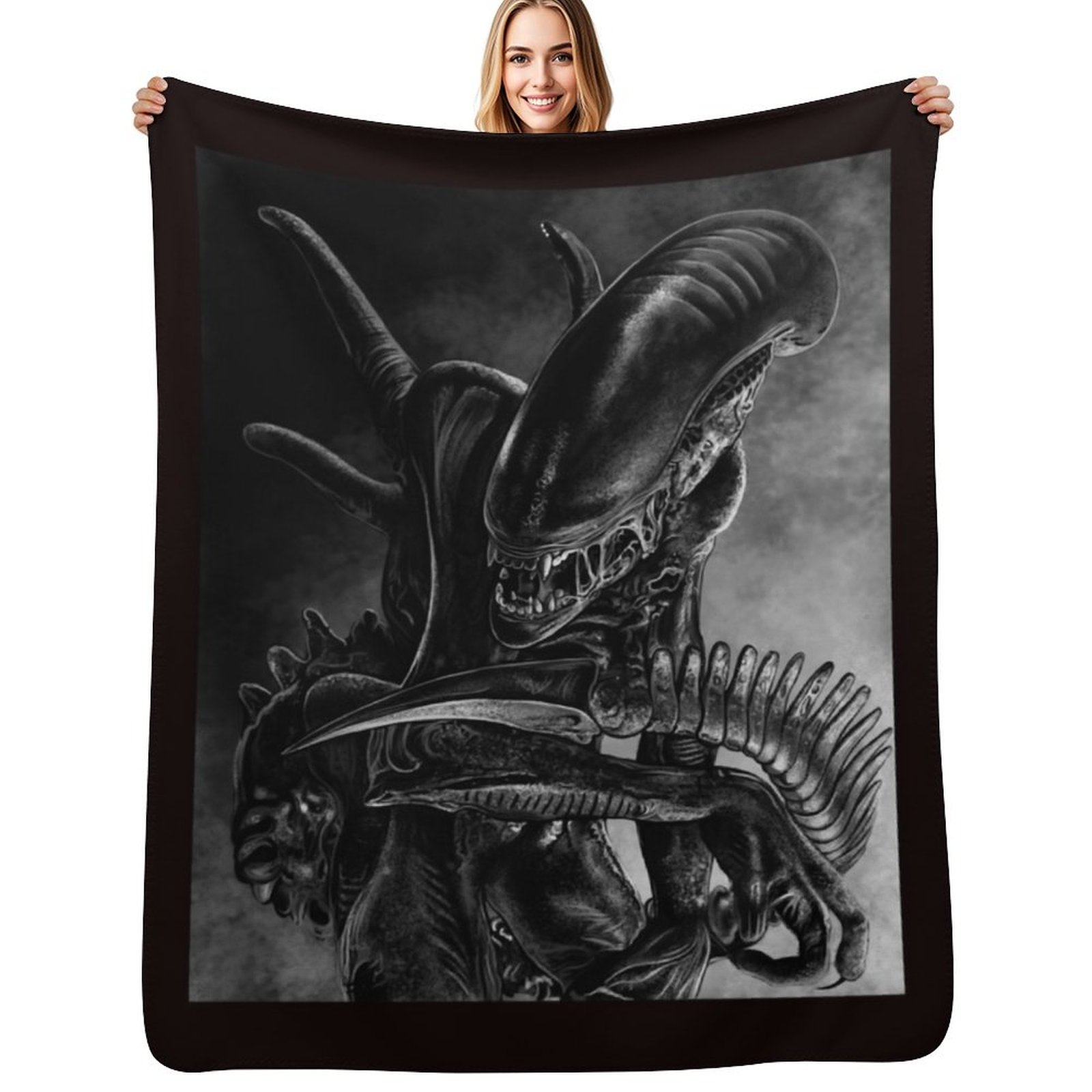 Xenomorph Throw Blanket Blanke - 3D Printing Xenomorph 评论和价格