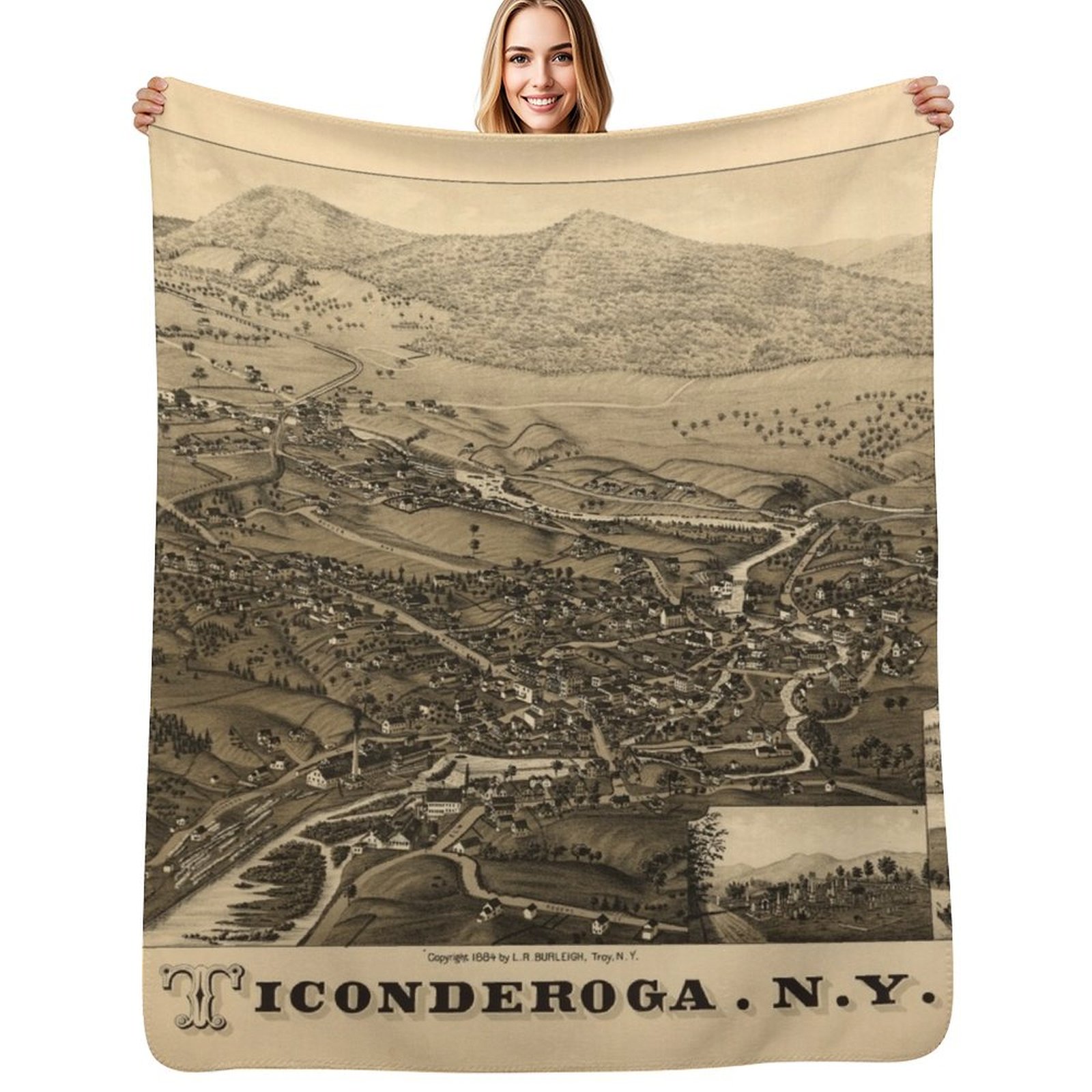 Ticonderoga, New York (1884) T - 3D Printing York 评论和价格