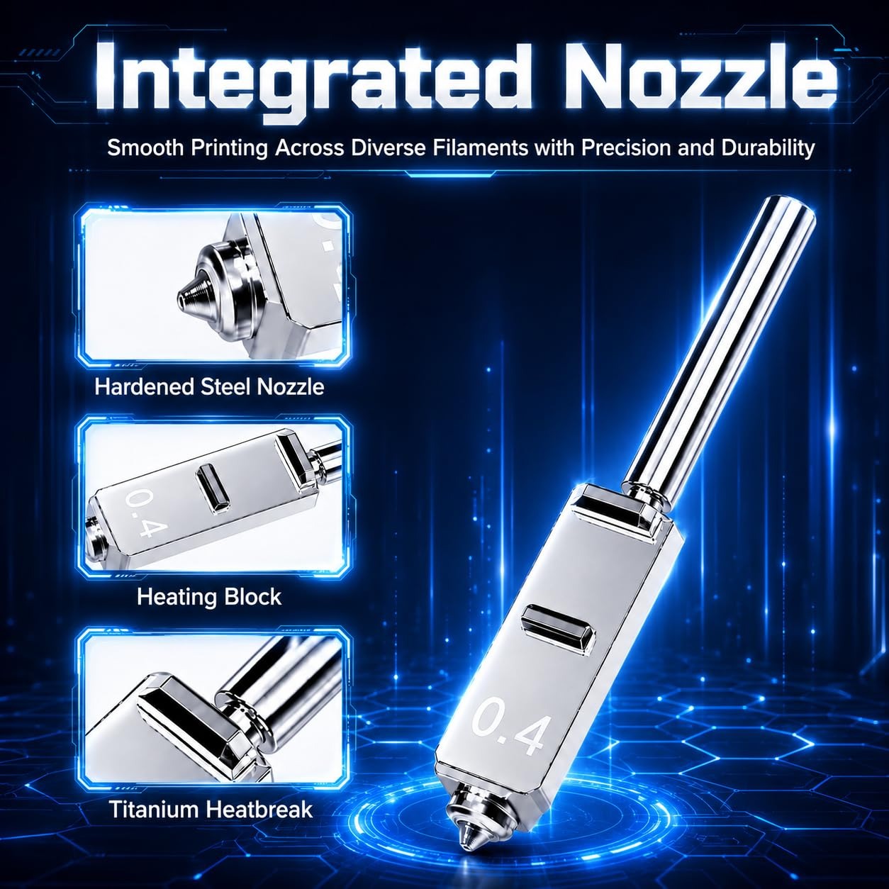 Hardened Steel Nozzles for Any - Nozzle 0.4Mm Hardened 评论和价格