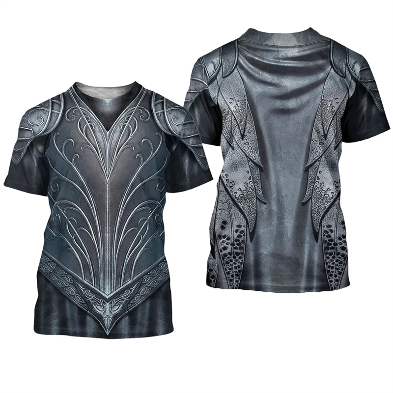 Knights Templar Graphic T-shir - 3D Printing Knight Armor 评论和价格