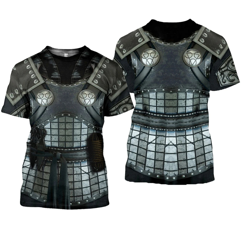 Knights Templar Graphic T-shir - 3D Printing Knight Armor 评论和价格