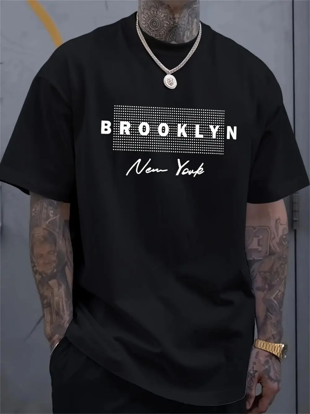 Men's New York Letter Printed  - 3D Printing York 评论和价格