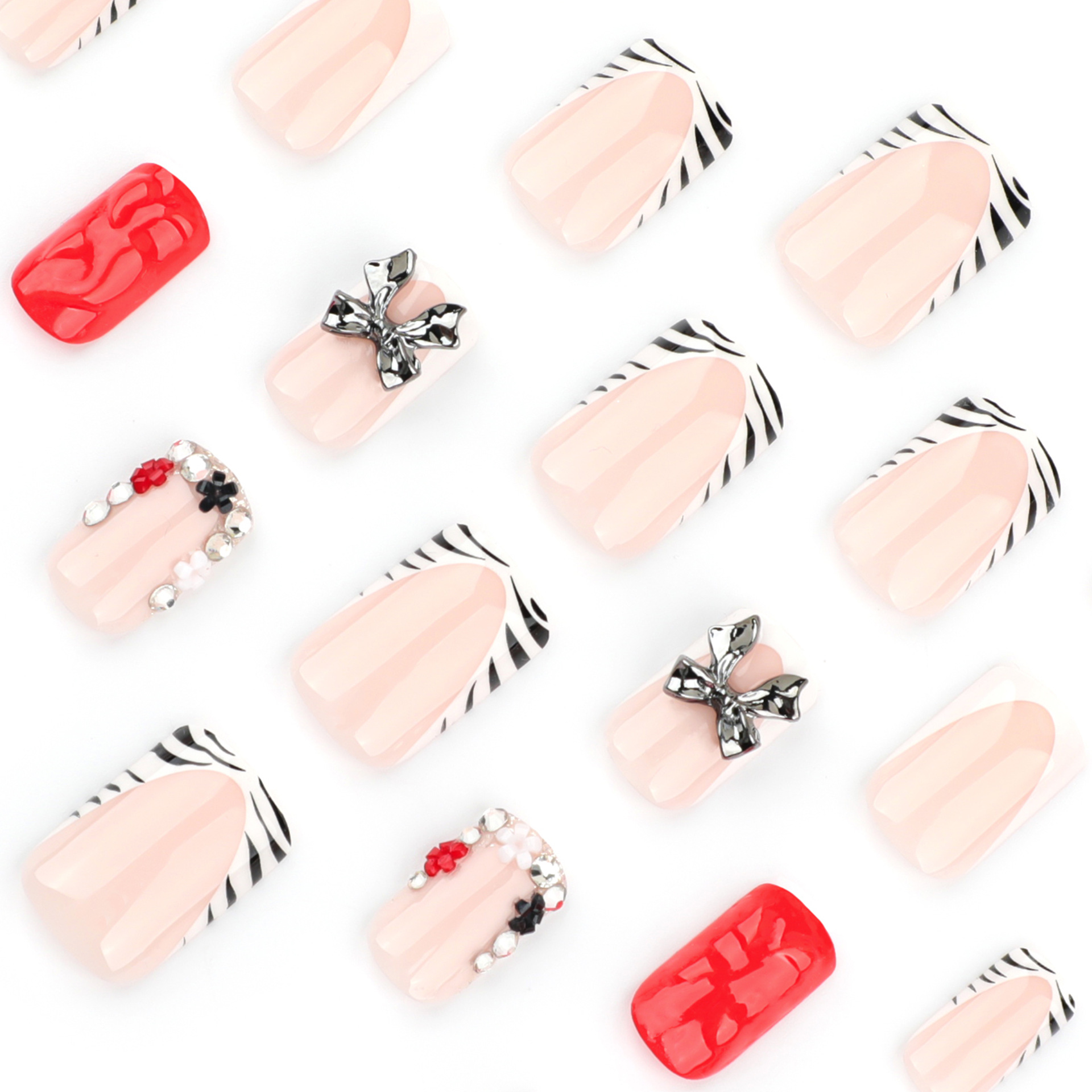 24pcs Zebra-print Frenxh Style - 3D Printing Ptc 评论和价格