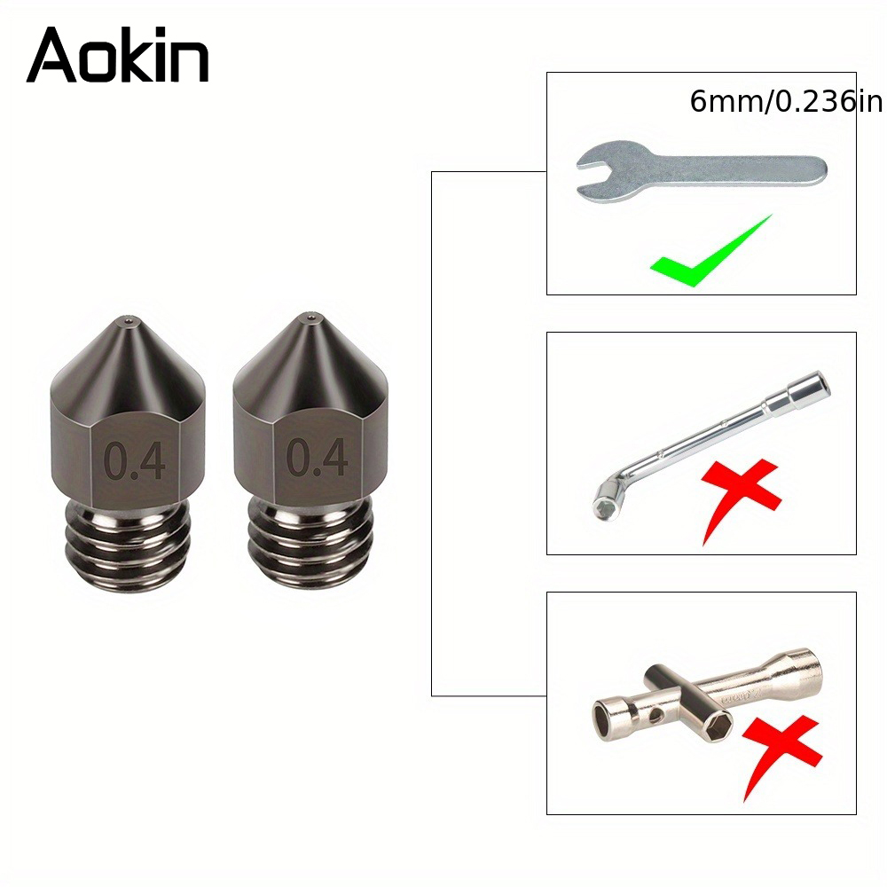 1/5/10PCS MK8 Nozzle Upgrade H - Nozzle 0.4Mm Hardened 评论和价格