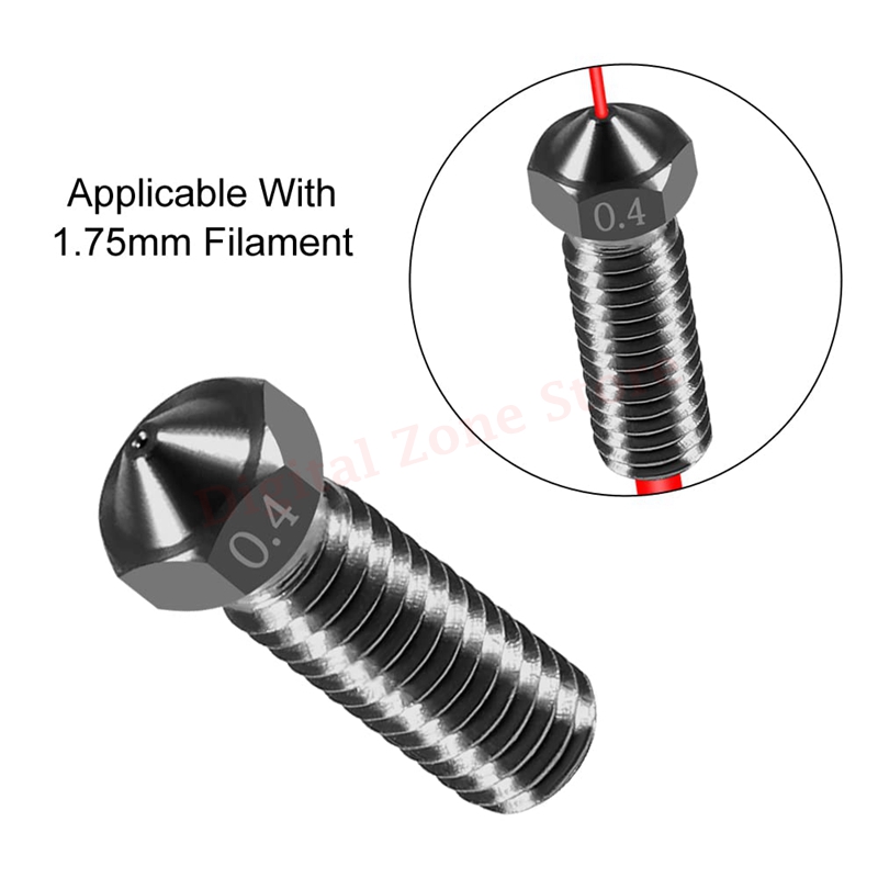 10pcs V6 Hardened Steel Volcan - Nozzle 0.4Mm Hardened 评论和价格