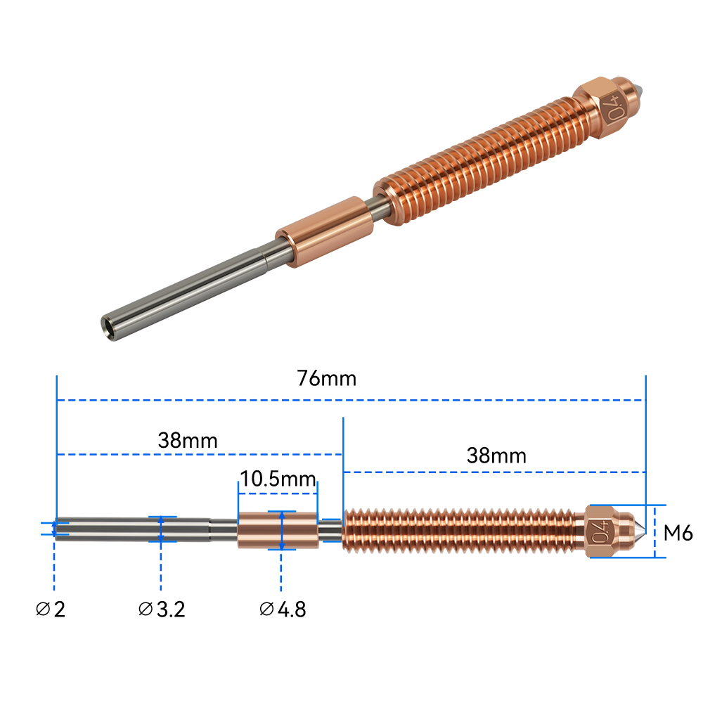Unicorn Hardened Steel Nozzle  - Nozzle 0.4Mm Hardened 评论和价格