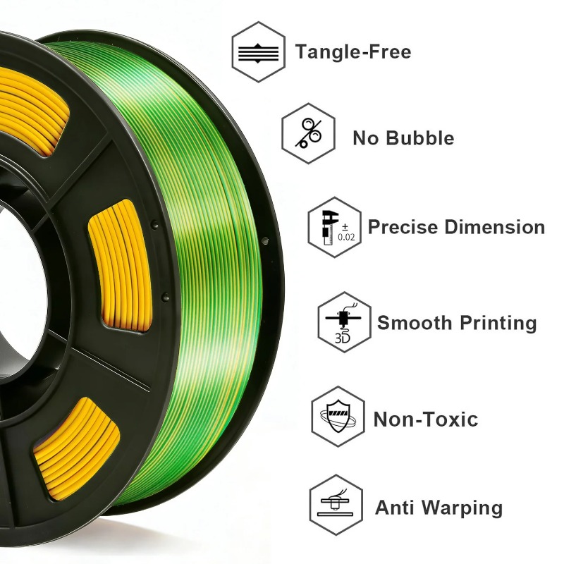 Silk PLA 3D Printer Filament,  - 3D Printing Fdm 评论和价格