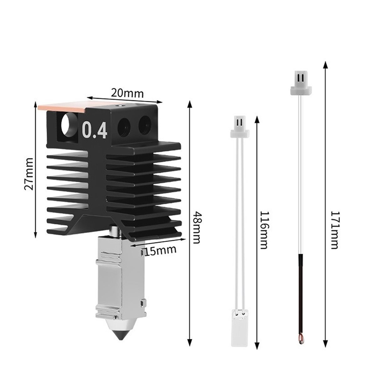 NEW FACTORY~For U1 Hotend Cera - Nozzle 0.4Mm Hardened 评论和价格
