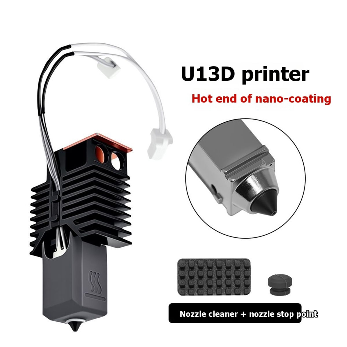 NEW FACTORY~For U1 Hotend Cera - Nozzle 0.4Mm Hardened 评论和价格