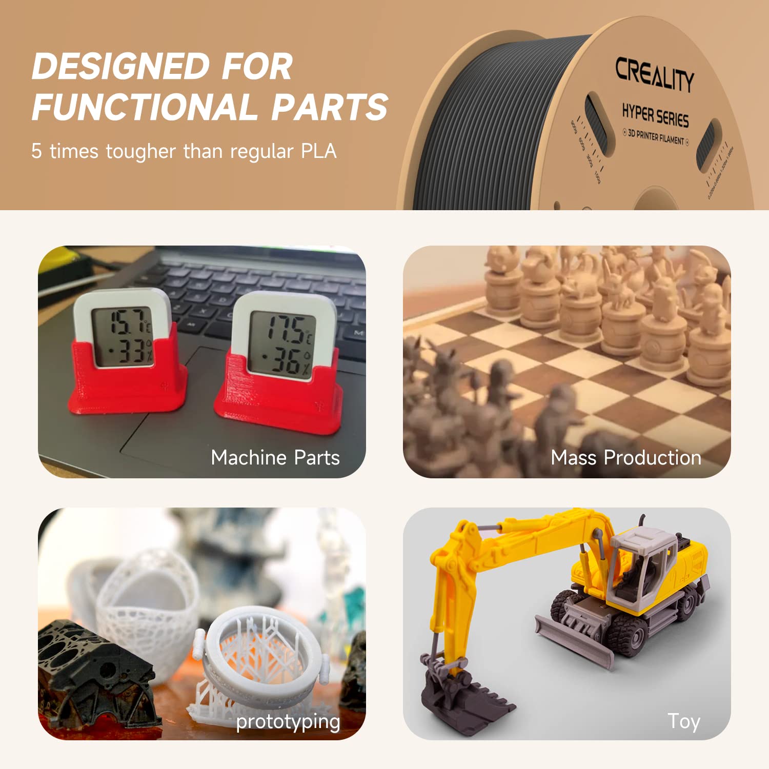 CREALITY Hyper PLA Filament 1. - 3D Printing Fdm 评论和价格