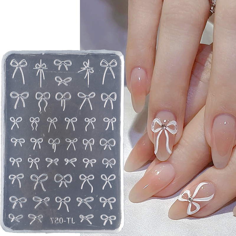 Elegant Bow Silicone Nail Art  - 3D Printing Ptc 评论和价格