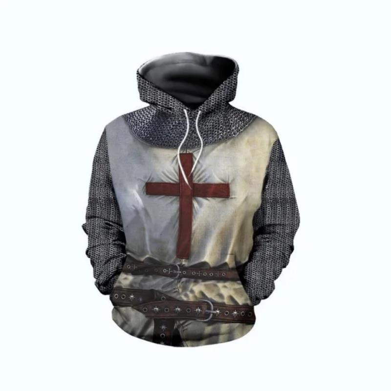 Knights Templar Armor Hoodies  - 3D Printing Knight Armor 评论和价格