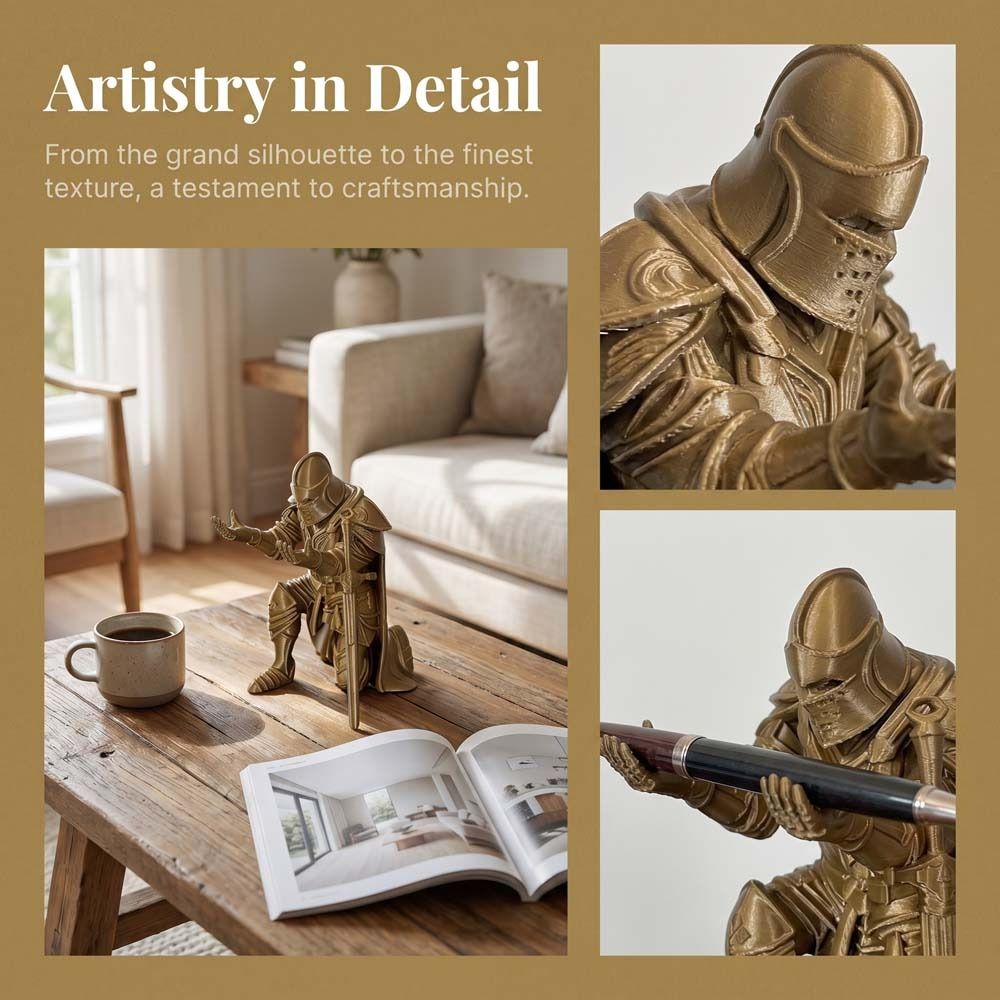 Funny Kneeling Knight Pen Hold - 3D Printing Pen 评论和价格