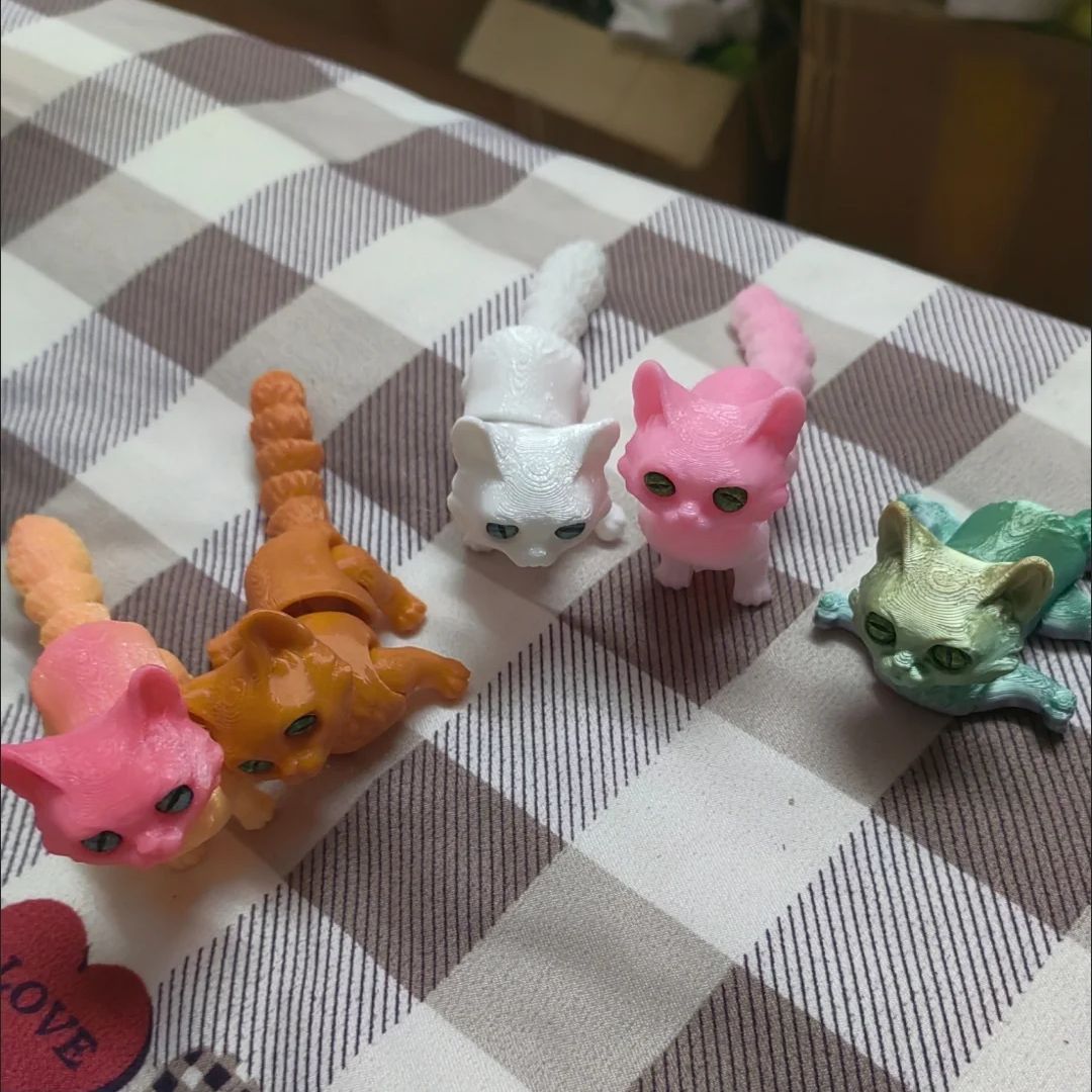 NEW 3D Printed Cat with Multip - 3D Printing App 评论和价格
