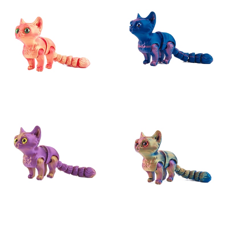 NEW 3D Printed Cat with Multip - 3D Printing App 评论和价格