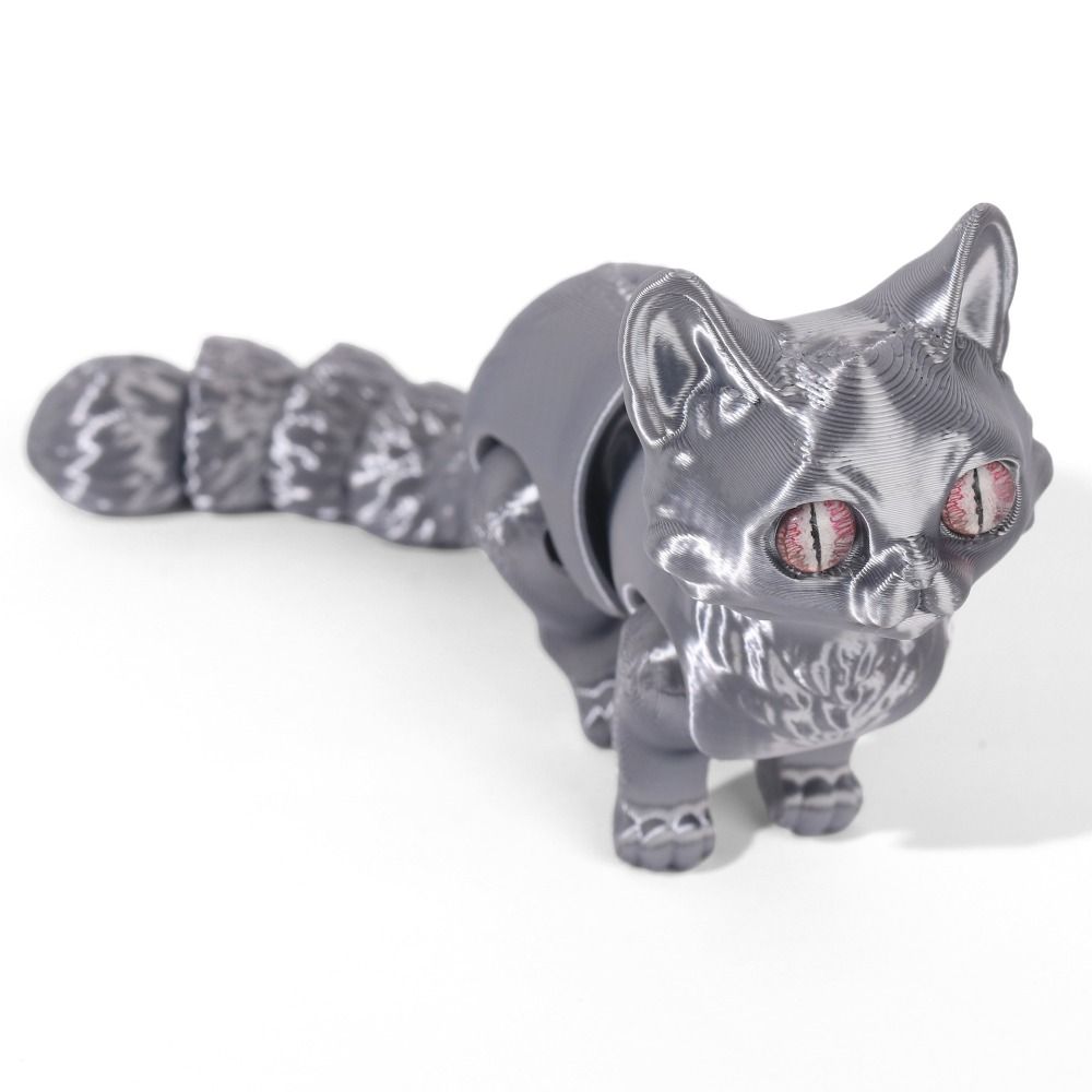 Big Eyes 3D Printed Cat Model  - 3D Printing Material 评论和价格