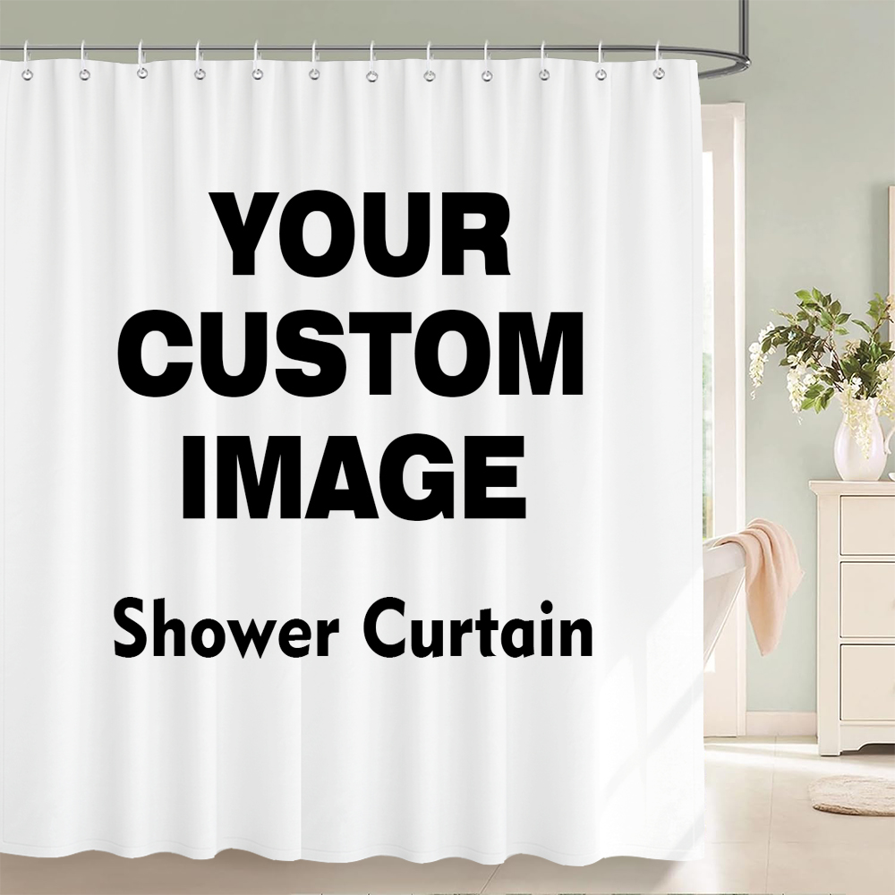Custom Shower Curtain Bathroom - 3D Printing Foto 评论和价格