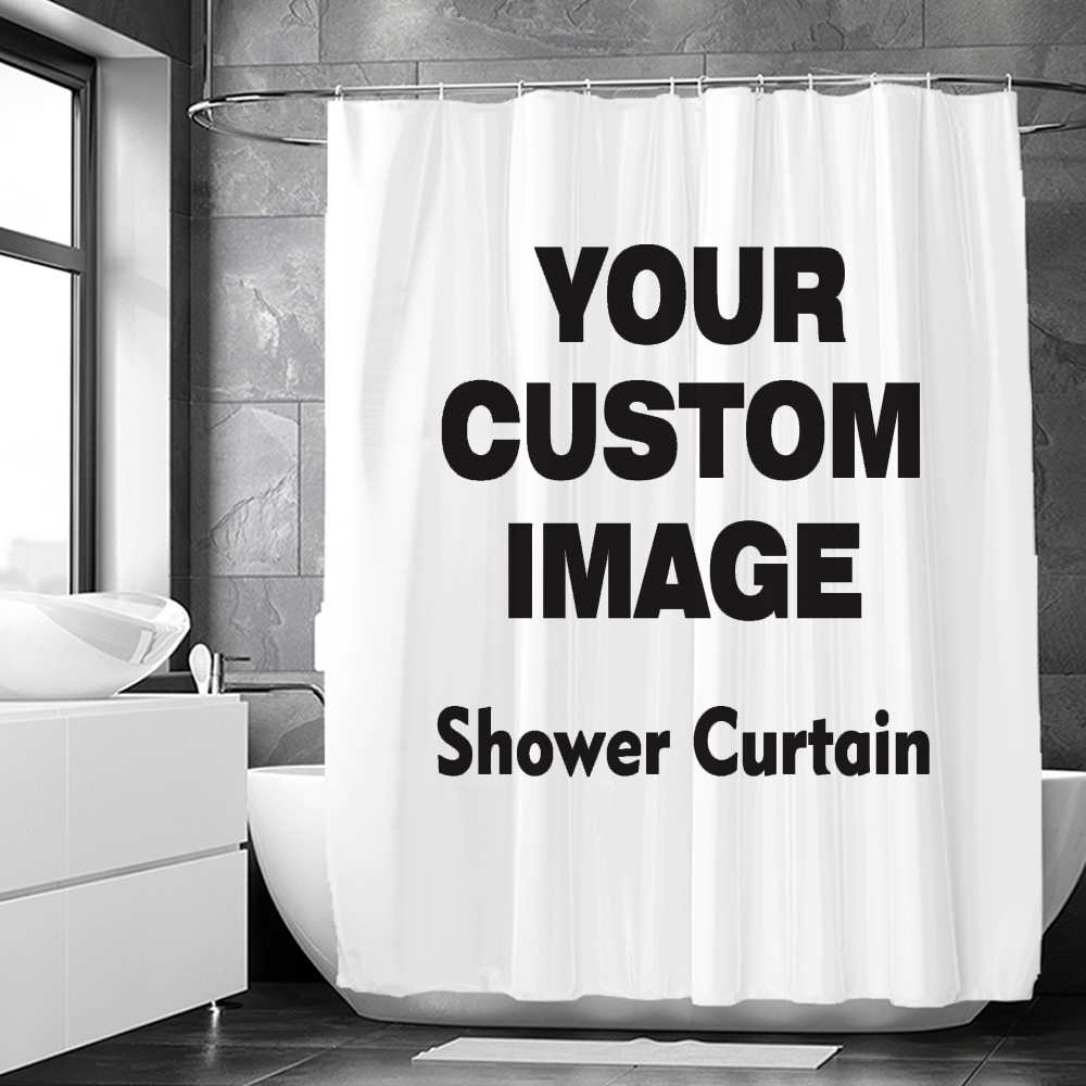 Custom Shower Curtain Bathroom - 3D Printing Foto 评论和价格