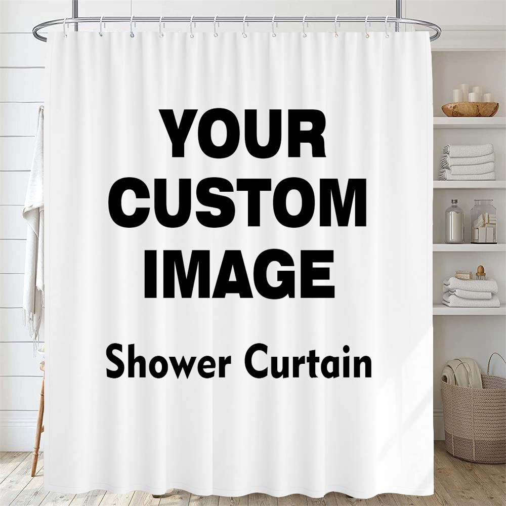 Custom Shower Curtain Bathroom - 3D Printing Foto 评论和价格