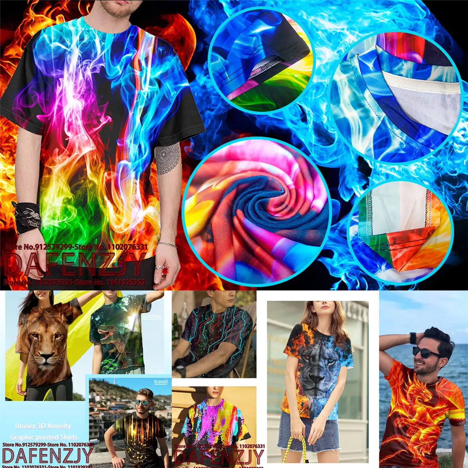 Summer Custom Your Photo Men's - 3D Printing Foto 评论和价格