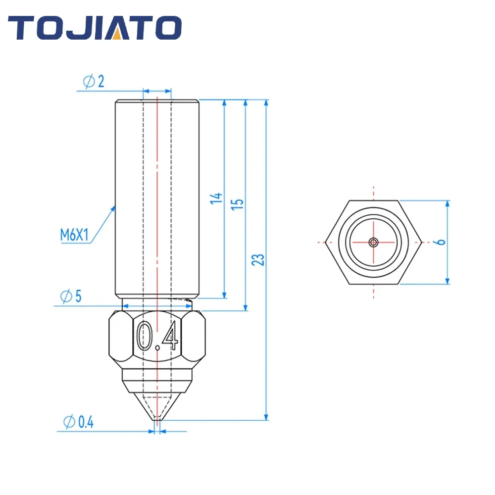High-speed Volcano Nozzle Bras - Nozzle 0.4Mm Hardened 评论和价格